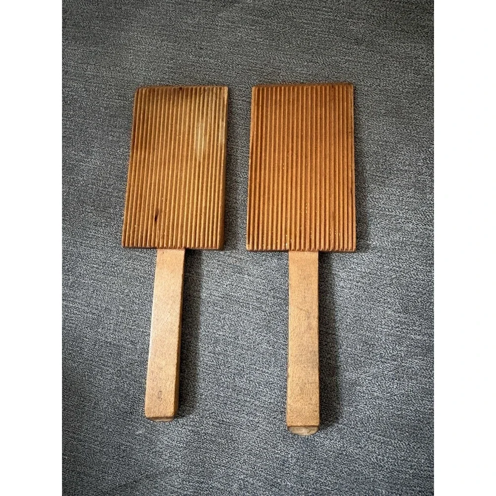 Set of Primitive Carved Wood 
